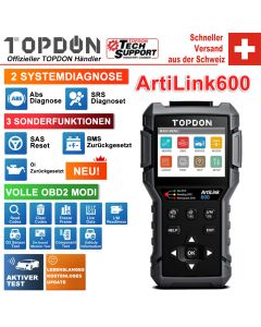 TOPDON ArtiLink600 OBD2 Scanner outil de Diagnostic de voiture scan automobile Diagnostic automatique ABS SRS Test de moteur scanner automatique