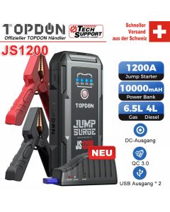 TOPDON JS1200 Car Jump Starter Car Battery Booster Charger