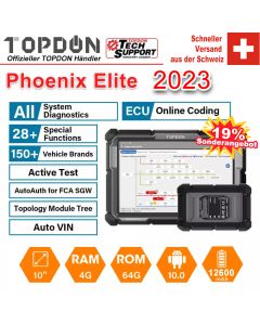 Topdon Phoenix Elite OBD2-Diagnosescanner Programmierung