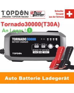 TOPDON Tornado30000 T30A 6V 12V 24V 50Ah -1000Ah Lead Acid Battery Car Battery Charger