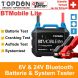 TOPDON BT Mobile Lite 12V Testeur de batterie de voiture Moniteur de batterie Bluetooth 100 -2000CCA Chargeur de voiture Analyseur de démarrage