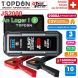 TOPDON JS2000 2000A 12V Testeur de batterie de démarrage de voiture avec banque d'alimentation 16000mAh